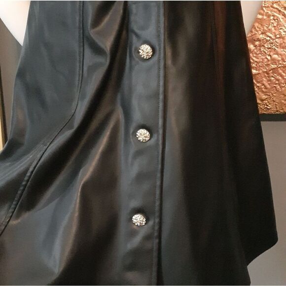 NWOT Zara Faux Leather Pinafore Dress - Picture 4 of 12